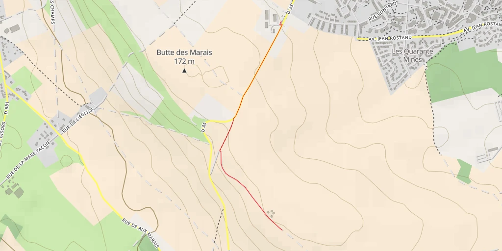 Map of the trail for AI - Le Bois de la Grange - Saint-Martin-le-Nœud