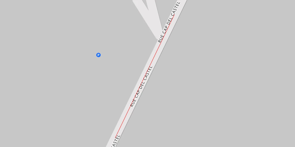 Map of the trail for AI - Rue Raymond VII - Castelnau-de-Lévis