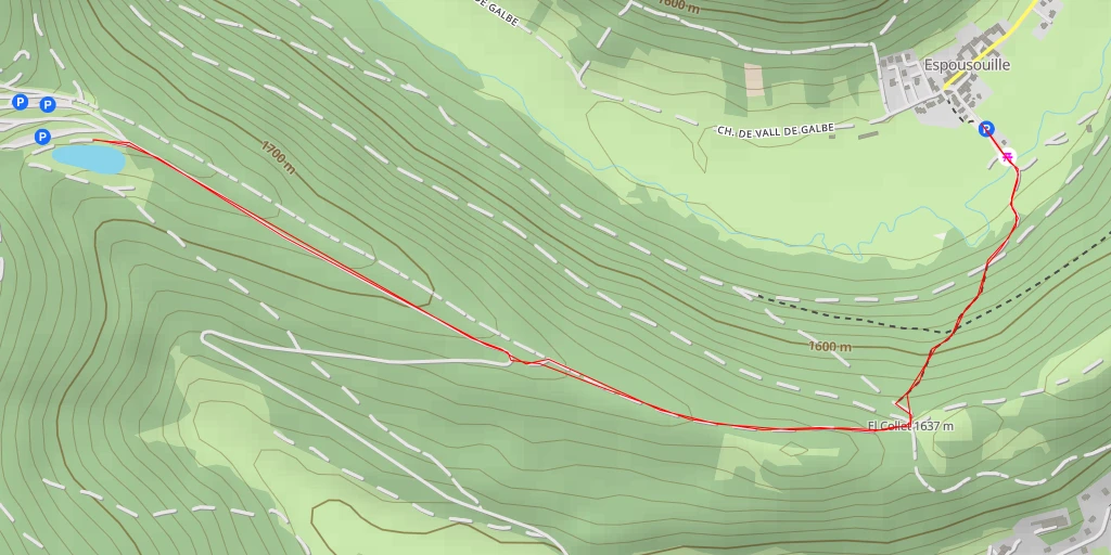 Map of the trail for Axurit