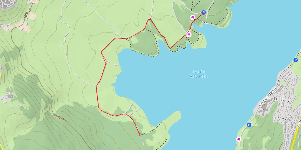 Map of the trail for Jaça d'en Calvet