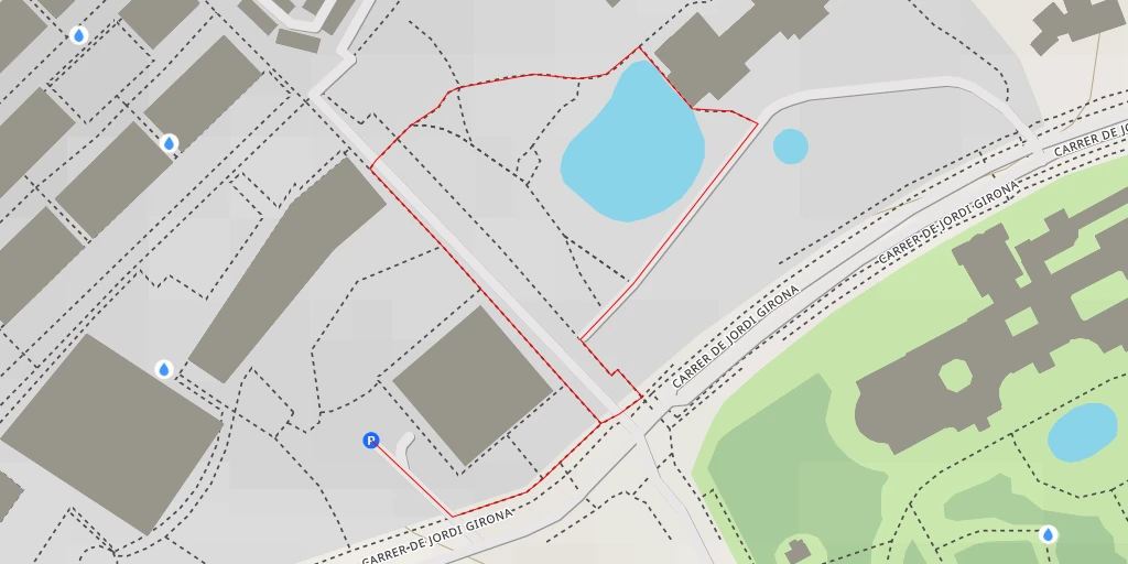 Map of the trail for UPC Campus Nord - Plaça Telecos - Barcelona