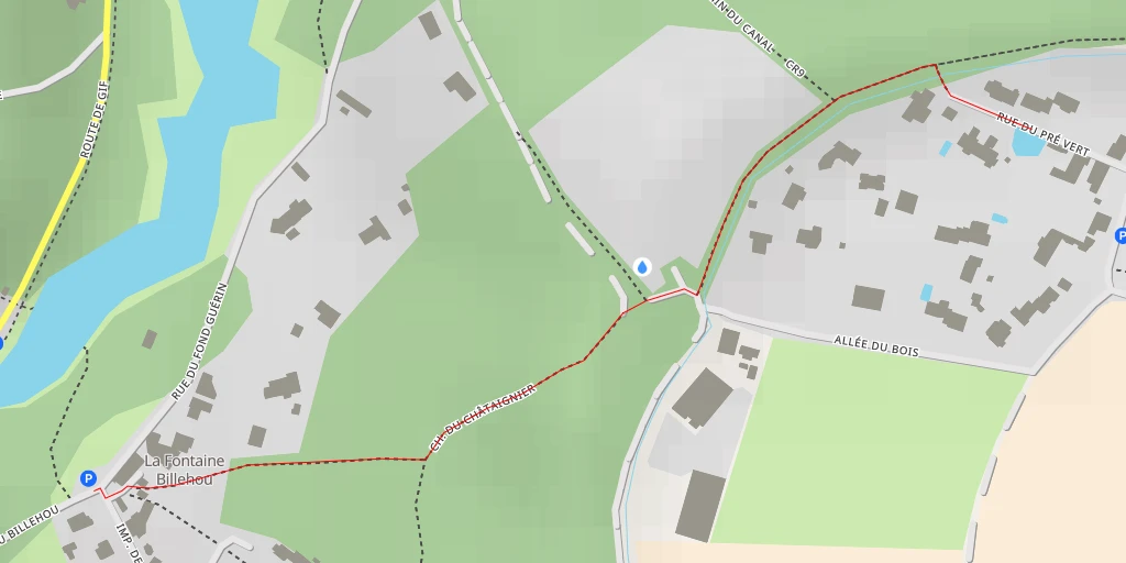 Map of the trail for Rue du Pré Vert - Rue du Pré Vert