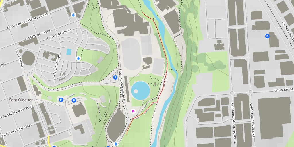 Carte de l'itinéraire :  Camí de Can Quadres - Sabadell