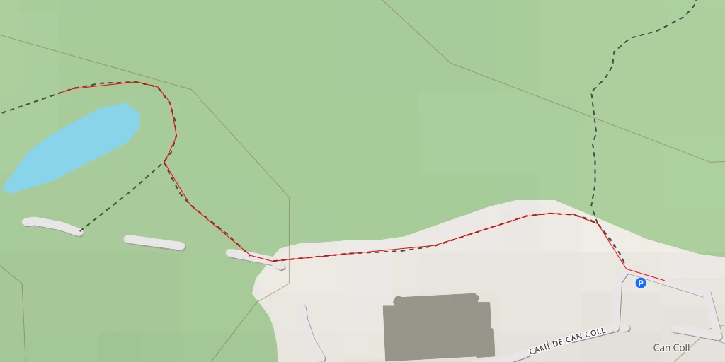 Map of the trail for Camí de Can Coll