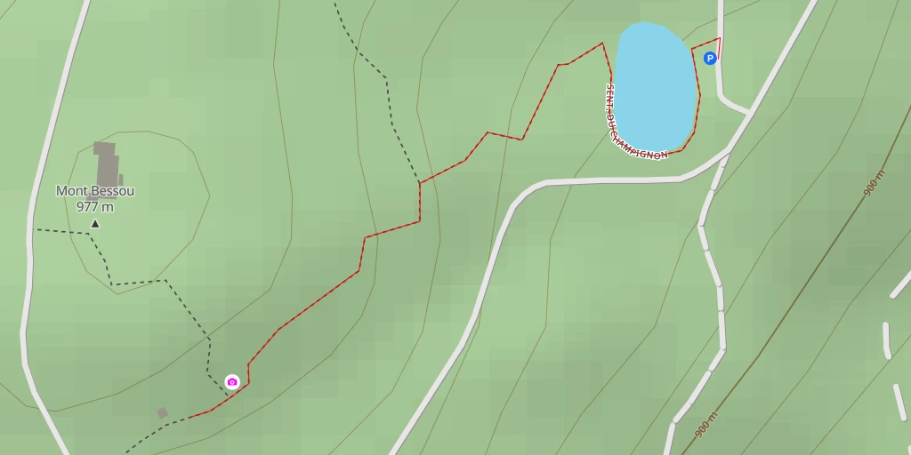 Map of the trail for Tour Panoramique du Mont Bessou - Meymac