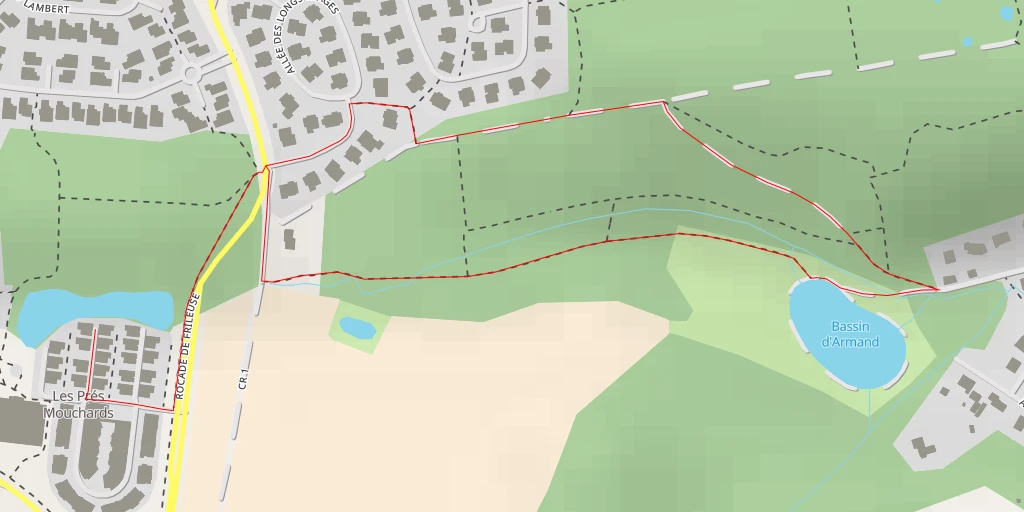 Map of the trail for Allée du Bois Carré