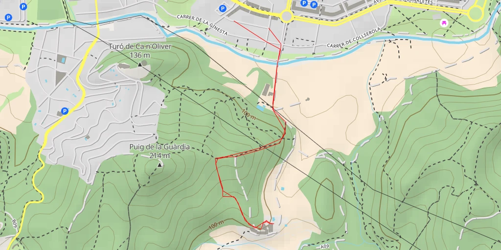 Carte de l'itinéraire :  Circuit inclusiu de Cerdanyola del Vallès - Camí de Can Catà