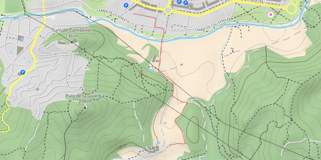 Map of the trail for Camí de Can Catà - Camí de Can Catà