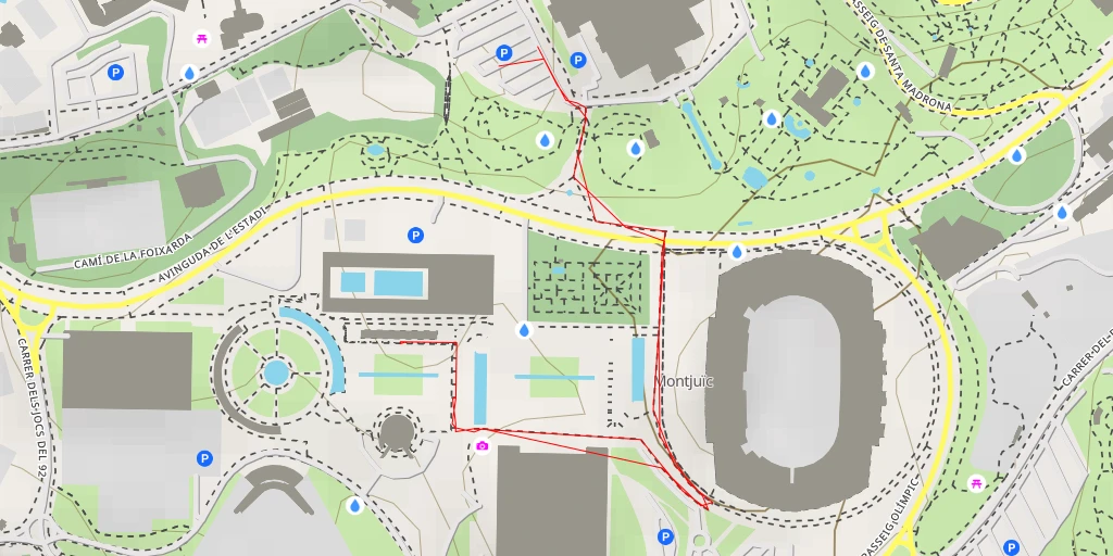 Map of the trail for Passeig de Minici Natal - Barcelona