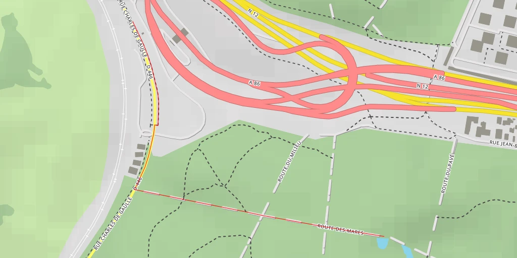 Map of the trail for Route des Mares - Route des Mares