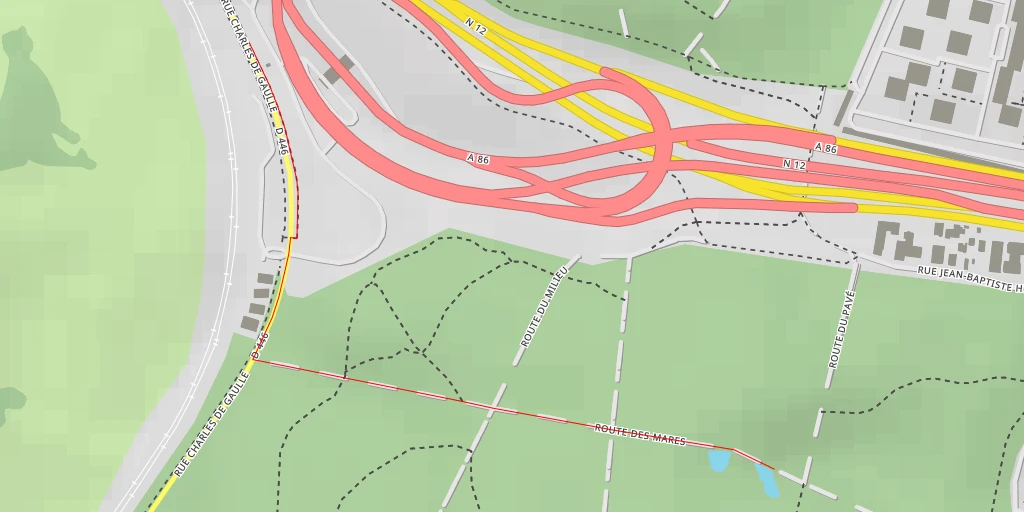 Map of the trail for Route des Mares - Route des Mares