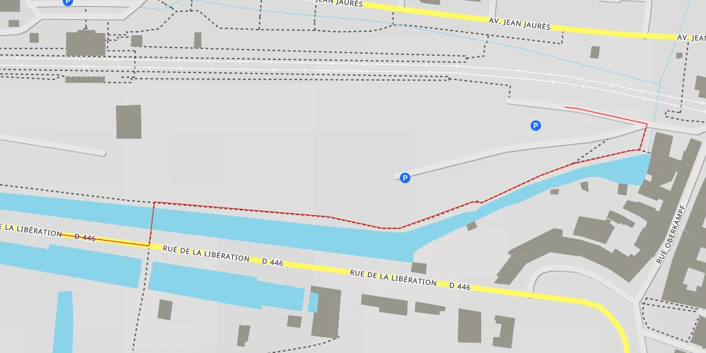 Map of the trail for Rue de la Libération - Rue de la Libération