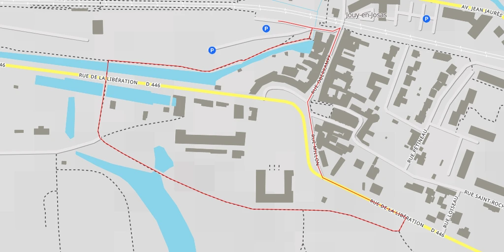 Map of the trail for HEC Paris - Rue Ampère