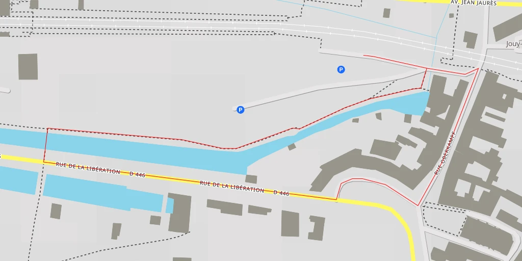 Map of the trail for HEC Paris - Rue Ampère