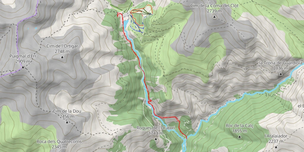 Map of the trail for Camí del Canal - Queralbs