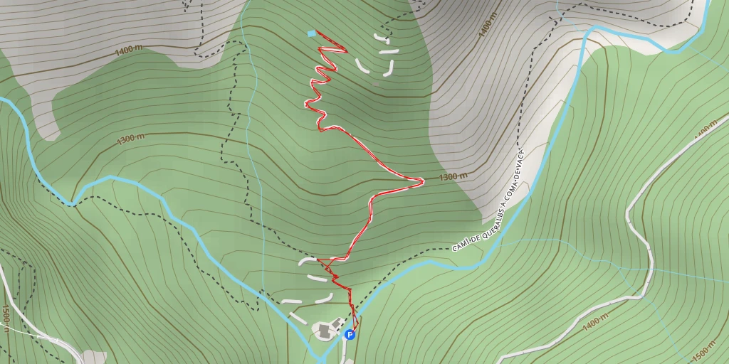 Map of the trail for Camí de Queralbs a Coma de Vaca - Camí de Queralbs a Coma de Vaca