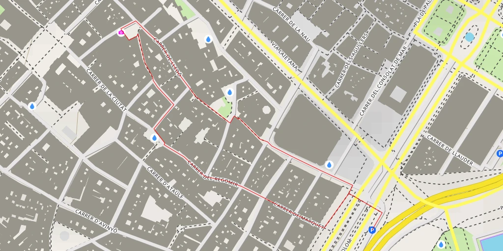 Map of the trail for Torre de l'esglesia