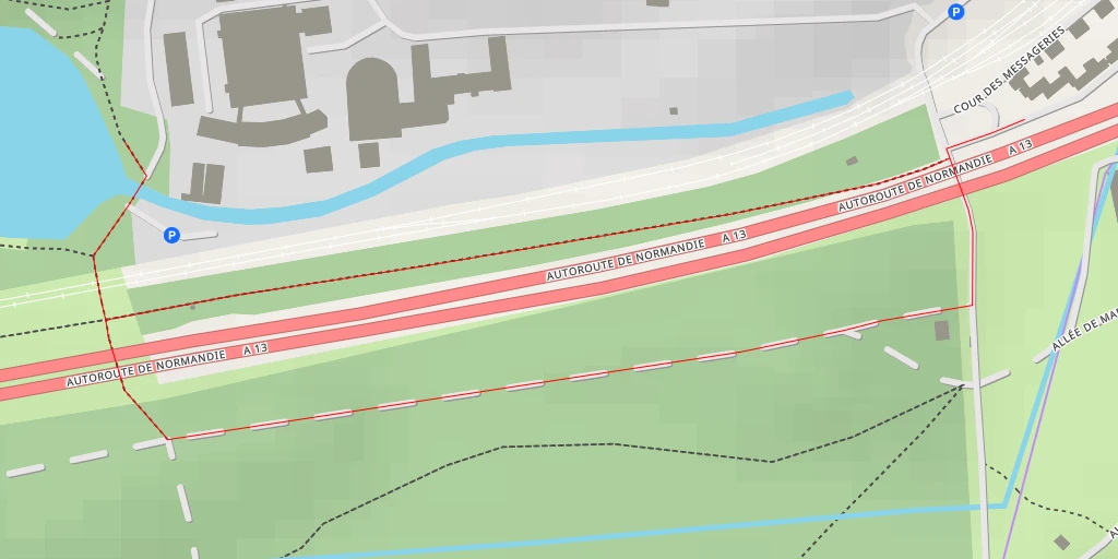 Carte de l'itinéraire :  Étang de Villeneuve