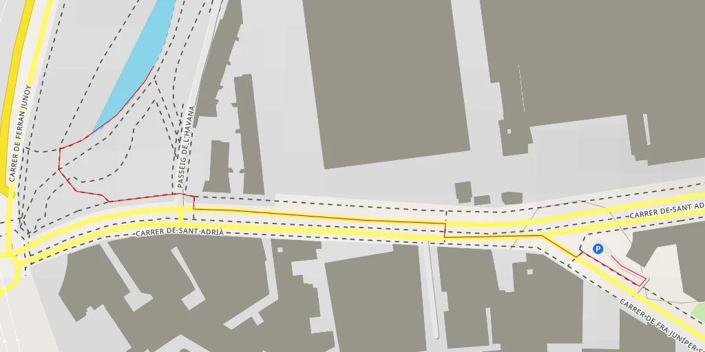 Map of the trail for Passeig de l'Havana - Passeig de l'Havana - Barcelona