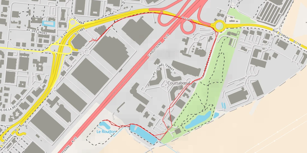 Map of the trail for L'Aquitaine - L'Aquitaine