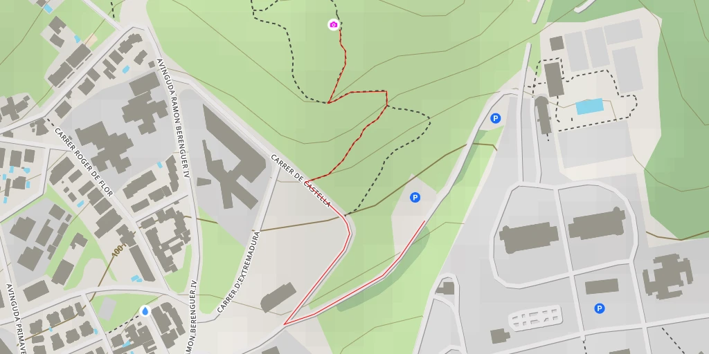 Carte de l'itinéraire :  Mirador del Bosquet de les Escoles