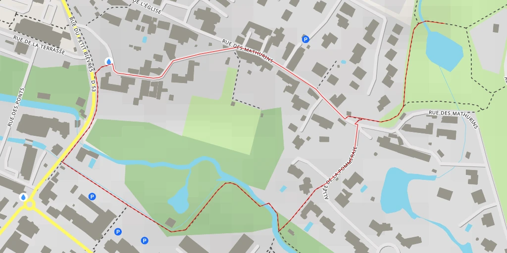 Map of the trail for Parc Ratel - Allée du Clos Sourdry