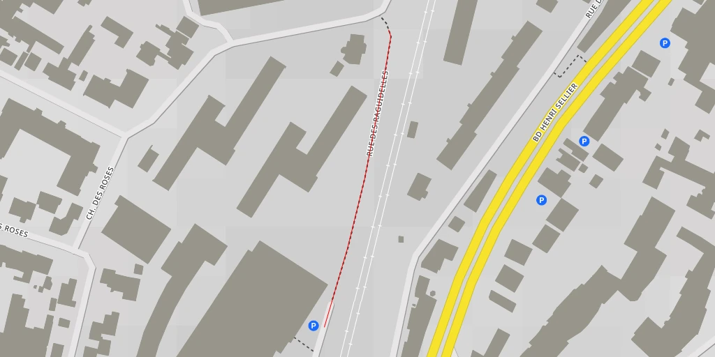 Map of the trail for AI - Rue du Docteur Émile Roux - Suresnes