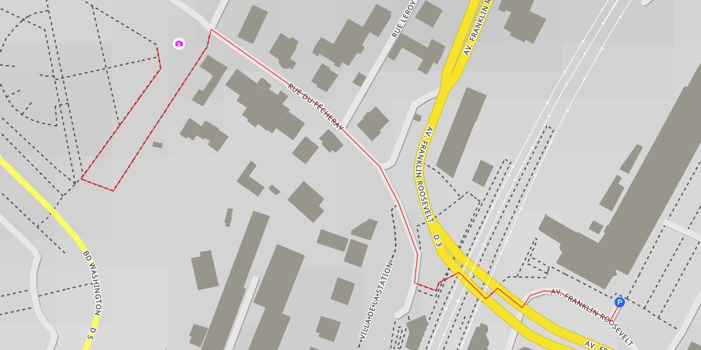 Map of the trail for Rue du Fécheray