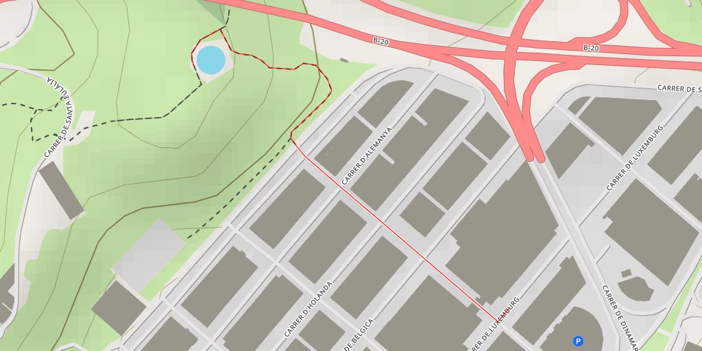 Map of the trail for Túnel de la Pallaresa - Túnel de la Pallaresa - Badalona