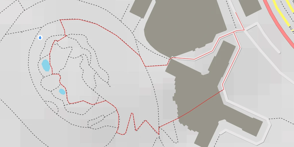 Map of the trail for Allée Le Corbusier