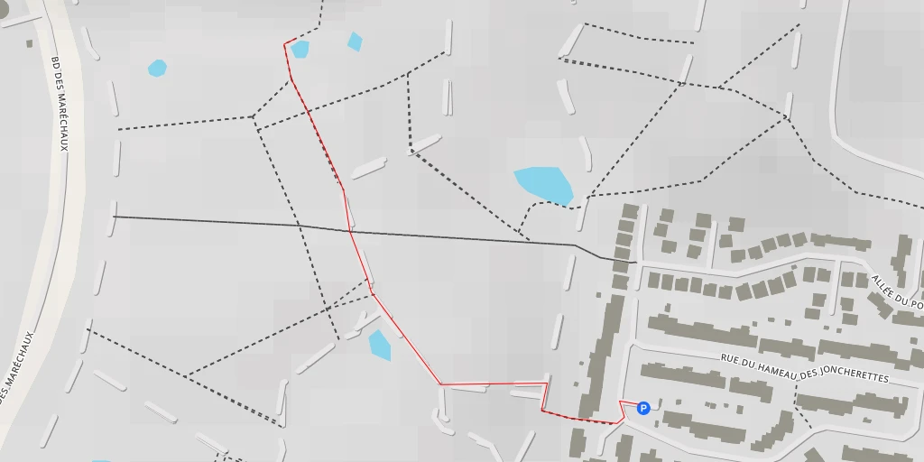 Map of the trail for Chemin de la Vauve aux Granges - Chemin de la Vauve aux Granges