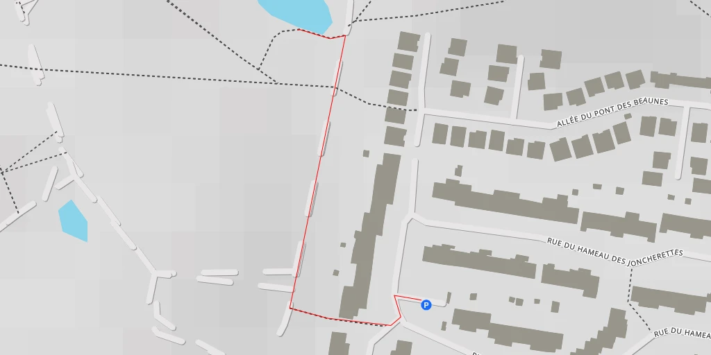 Map of the trail for Allée du Pont des Beaunes