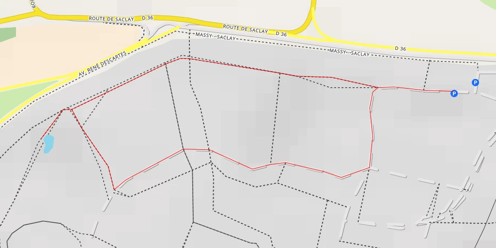 Carte de l'itinéraire :  Avenue René Descartes - Avenue René Descartes