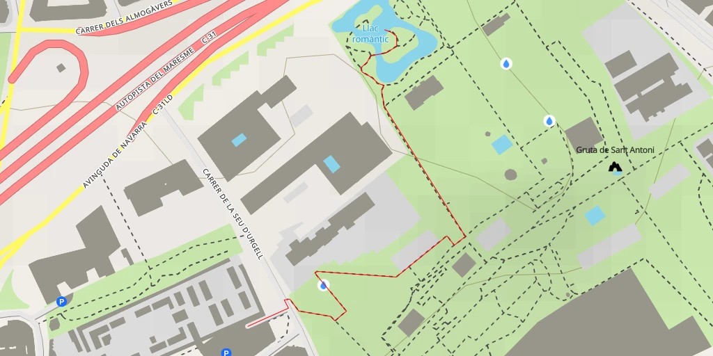 Map of the trail for Llac romàntic