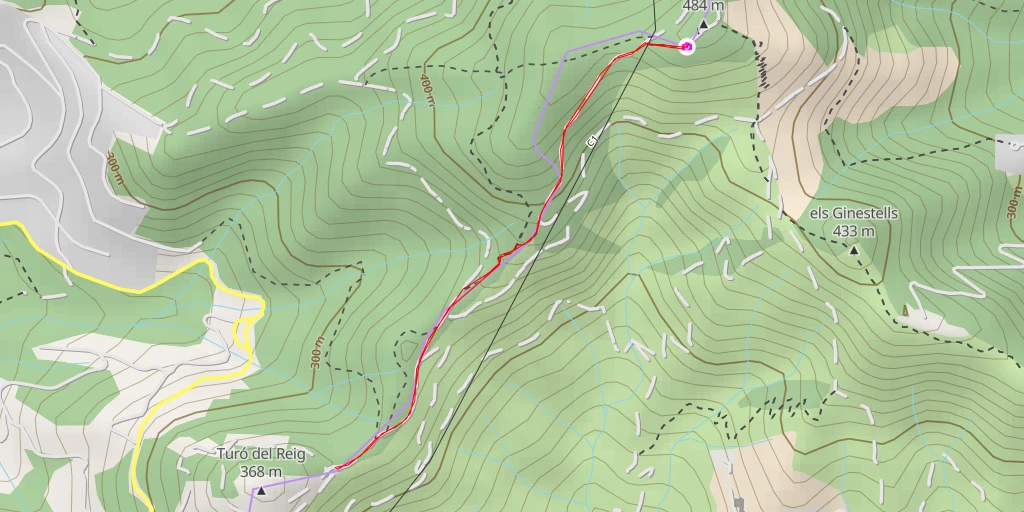 Carte de l'itinéraire :  Area d'en Galzeran