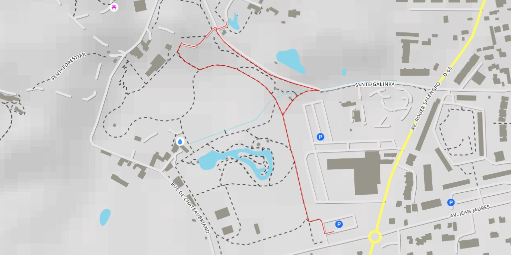 Map of the trail for L'Île Verte - Rue Anatole France