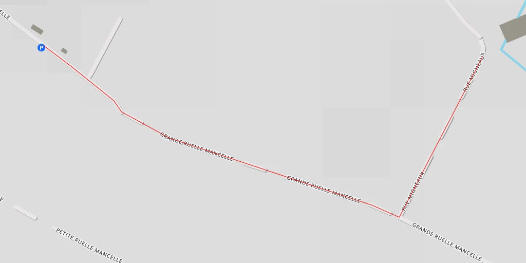 Map of the trail for Rue Migneaux - Rue Migneaux