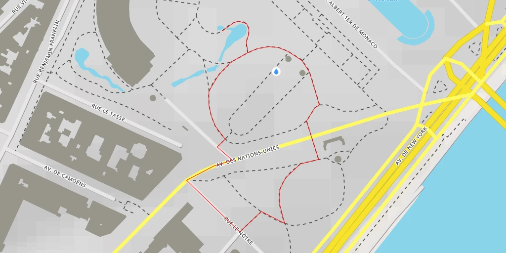 Map of the trail for Parvis des Libertés et des Droits de l'Homme - Paris