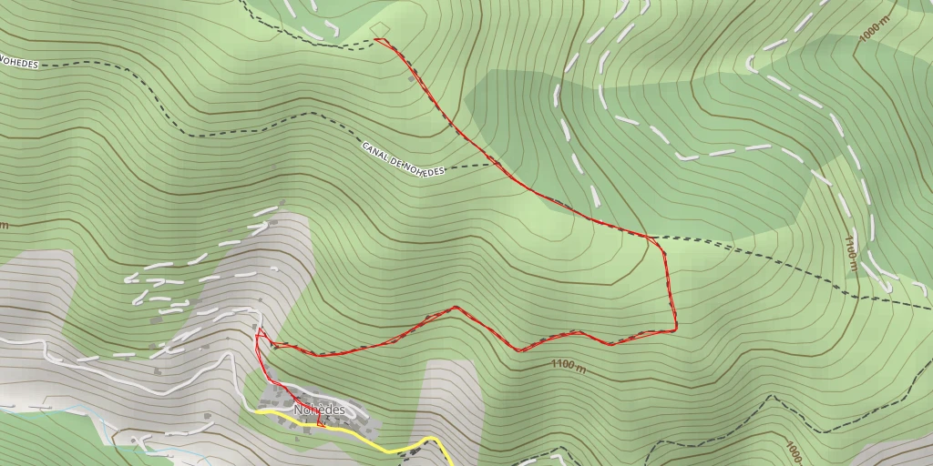 Carte de l'itinéraire :  Pic Lloset