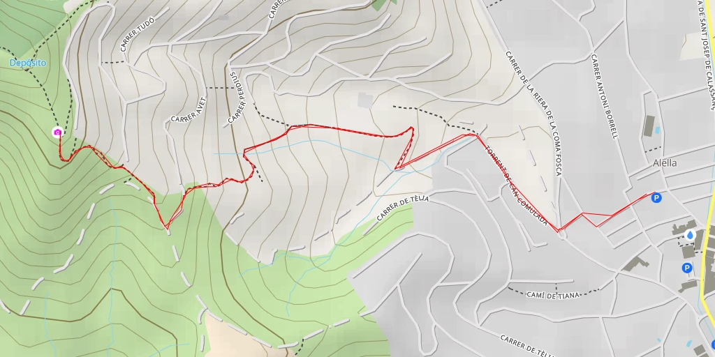 Carte de l'itinéraire :  Mirador de Nou Pins