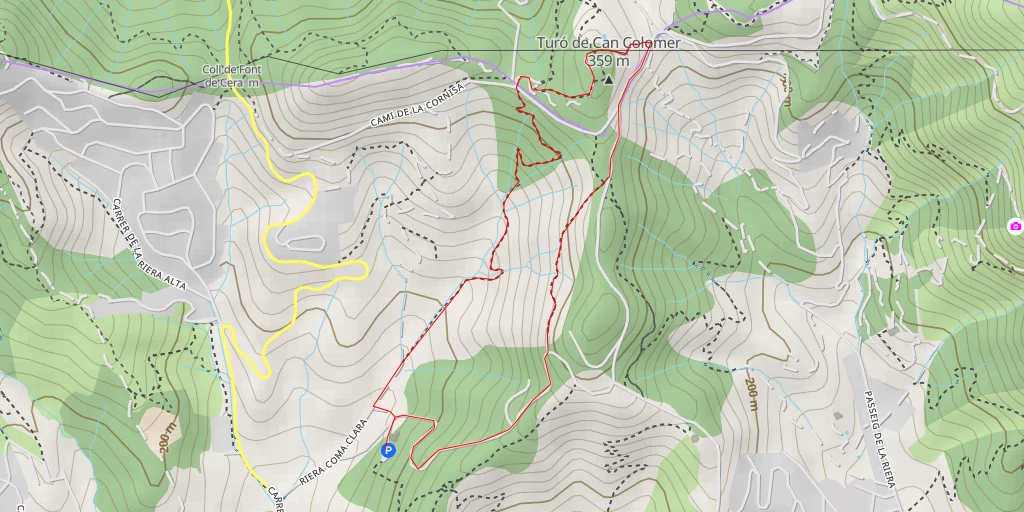 Map of the trail for Cami de la Cornisa - Cami de la Cornisa