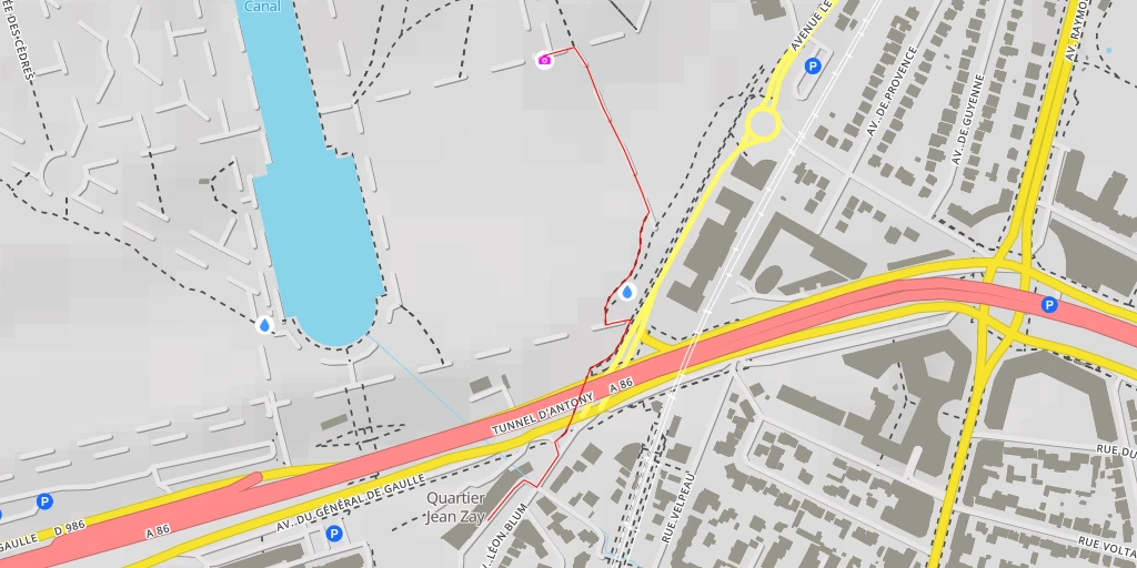 Map of the trail for AI - Parc de Sceaux No 289 - Antony