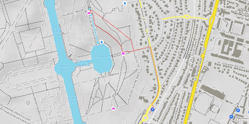 Map of the trail for Cascades