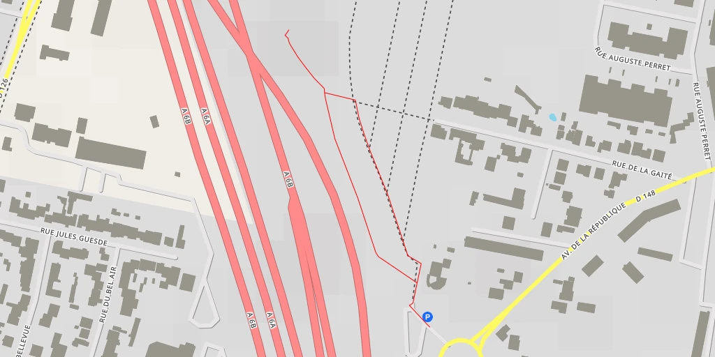 Map of the trail for AI - L'Haÿ-les-Roses