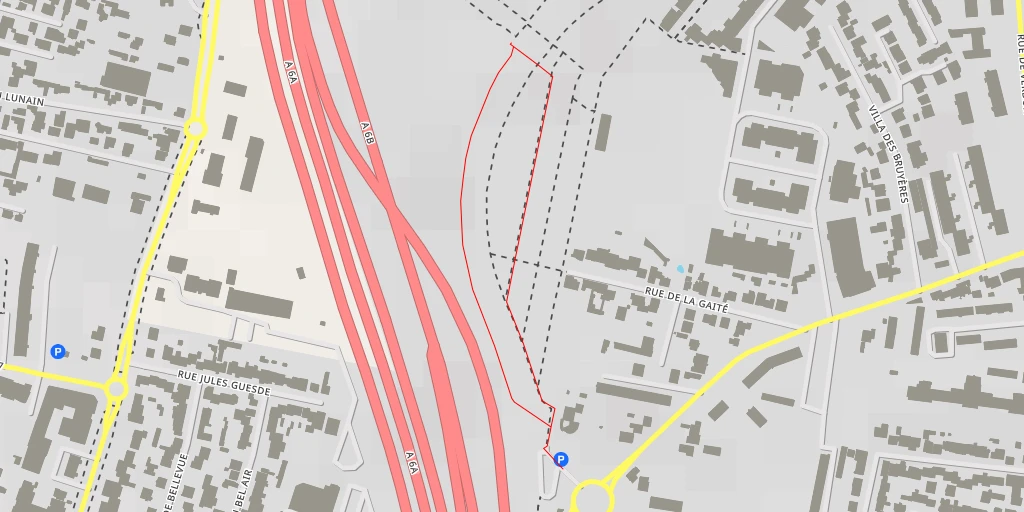 Map of the trail for Voie des Postes