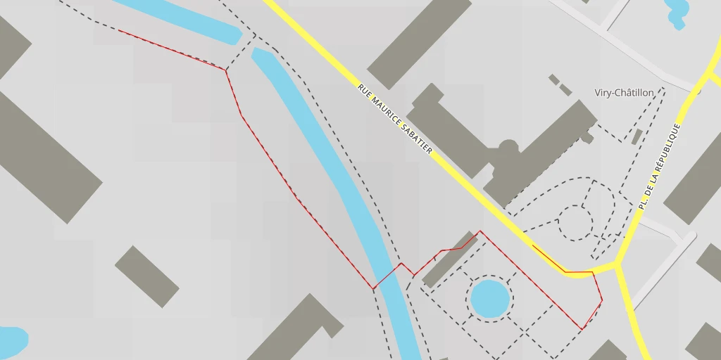 Map of the trail for Rue Maurice Sabatier