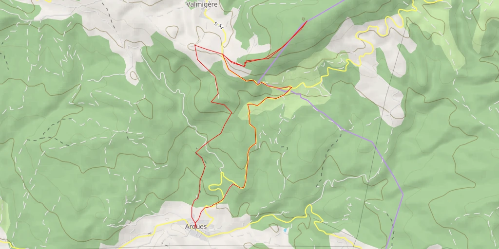 Carte de l'itinéraire :  Malboisie