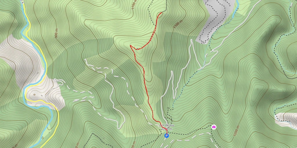 Carte de l'itinéraire :  Tour de Goa - chemin rural du Coll de Jou