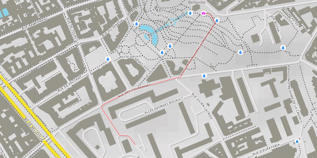 Map of the trail for AI - Belvédère Willy Ronis