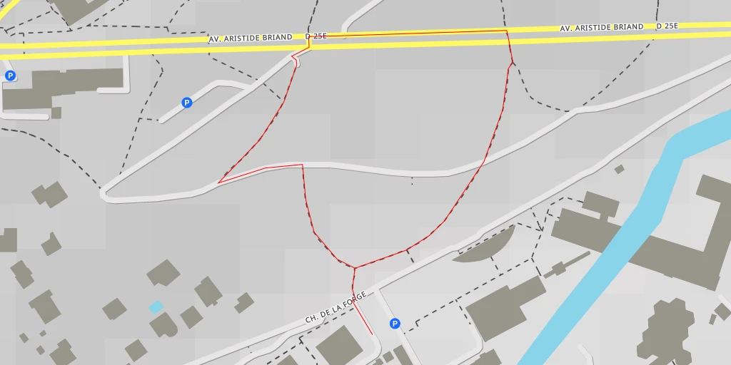 Map of the trail for Avenue Aristide Briand - Avenue Aristide Briand